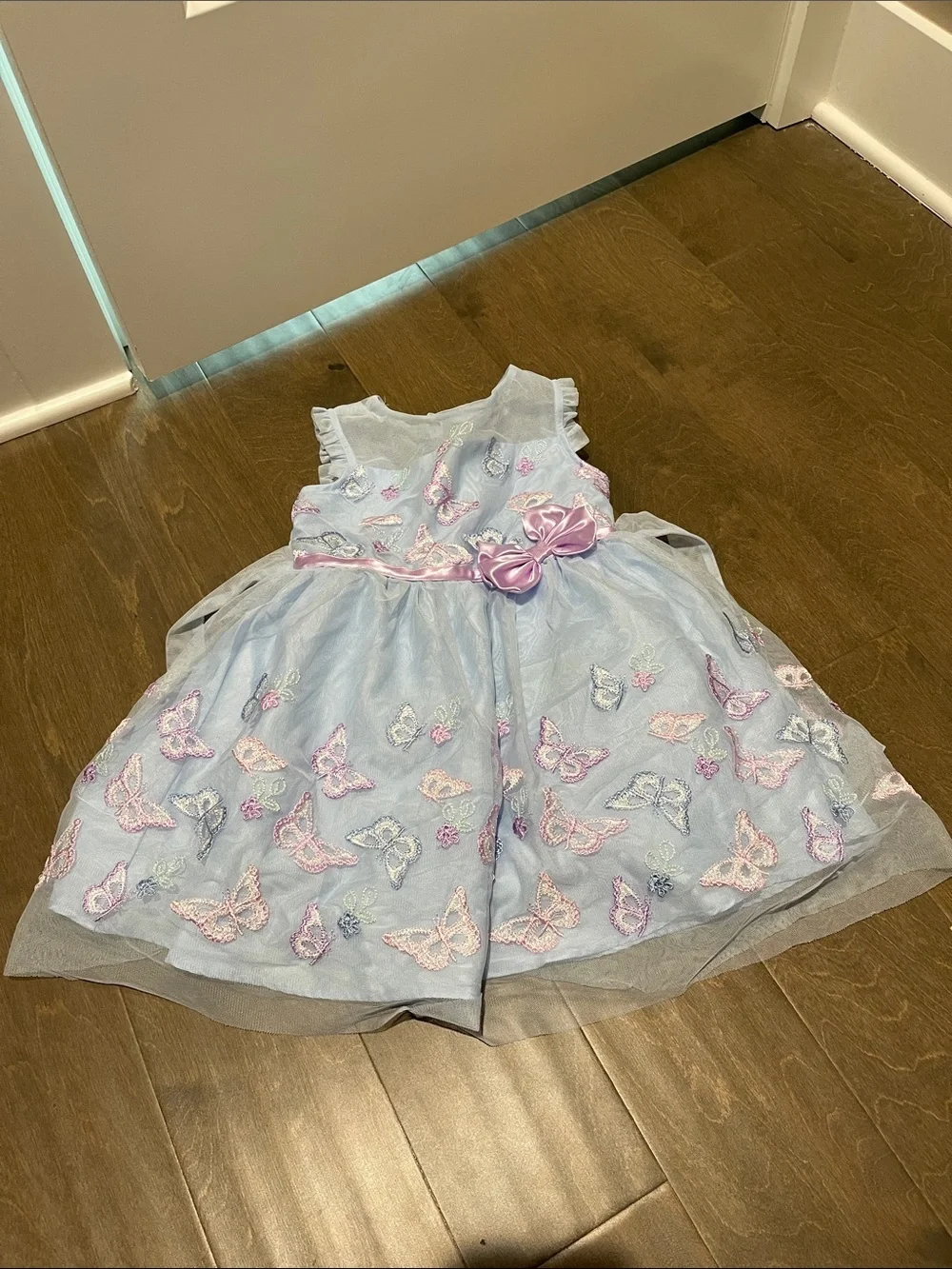 Butterfly Embroidered Tulle Dress Size 4T